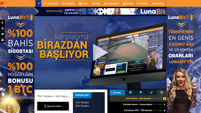 Lunabit’in Yeni Canlı Maç İzleme Adresi Lunabit.tv Açıldı
